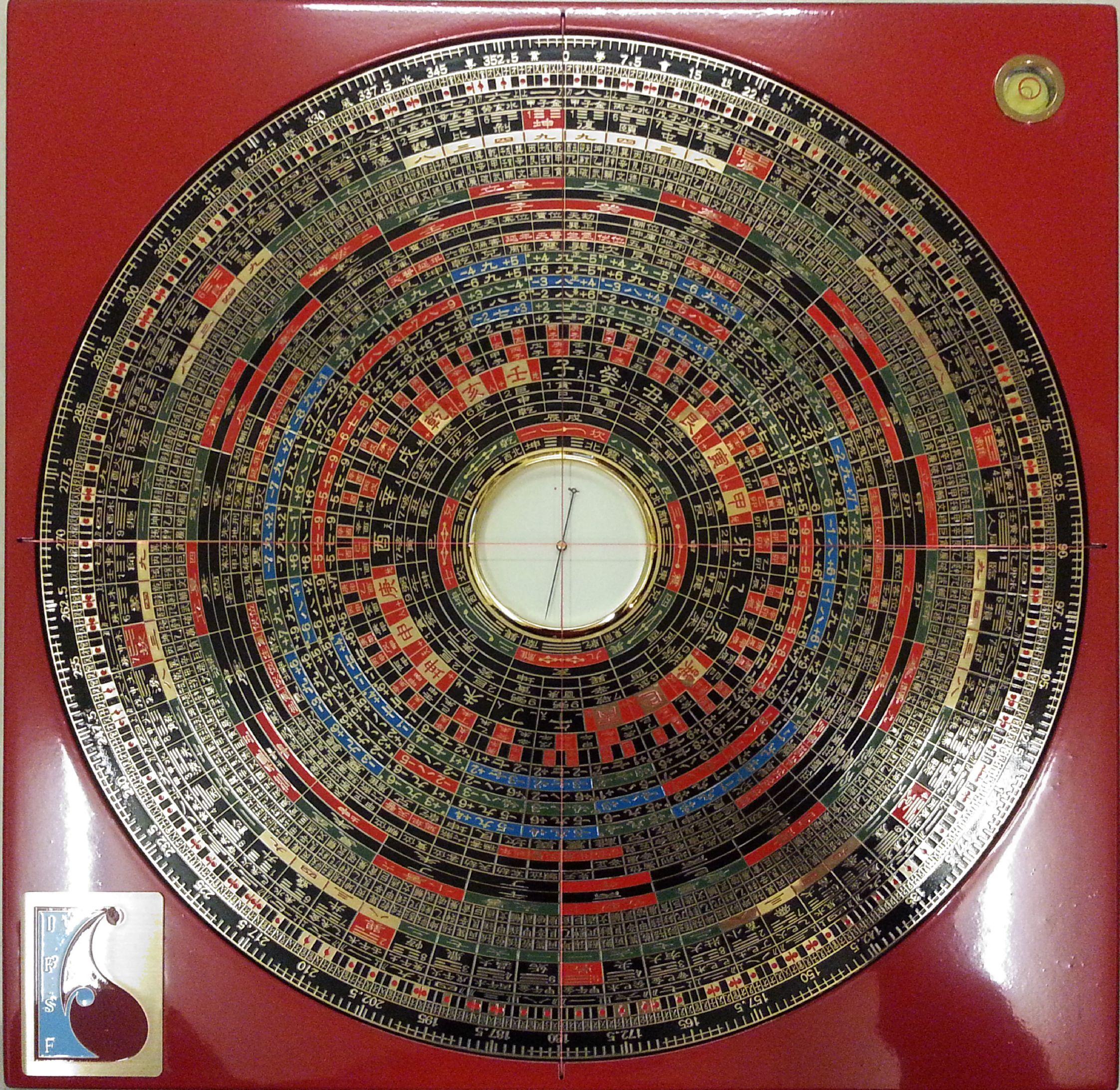 綜合三元三合特大精要風水羅盤 12 吋 (玄空七、八、九運正盤、兼盤及城門水法) Feng Shui Compass